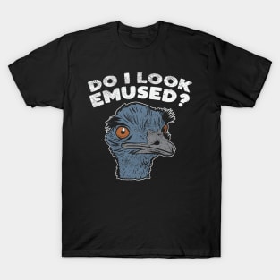 Funny Emu Bird Gifts, Funny Emo Music Quote T-Shirt